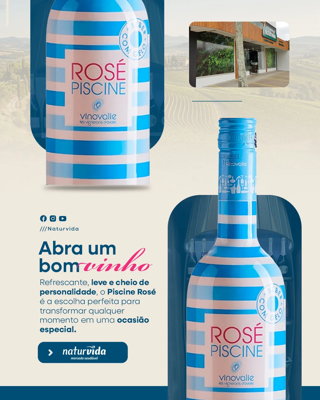 Peça de design gráfico: Abra um bom vinho. Filipe Dressler, designer gráfico em Santa Cruz do Sul